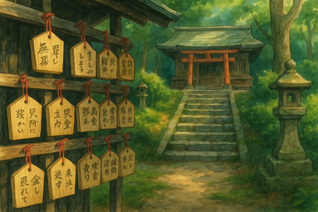 絵馬に書いた願いが自分に返ってくる