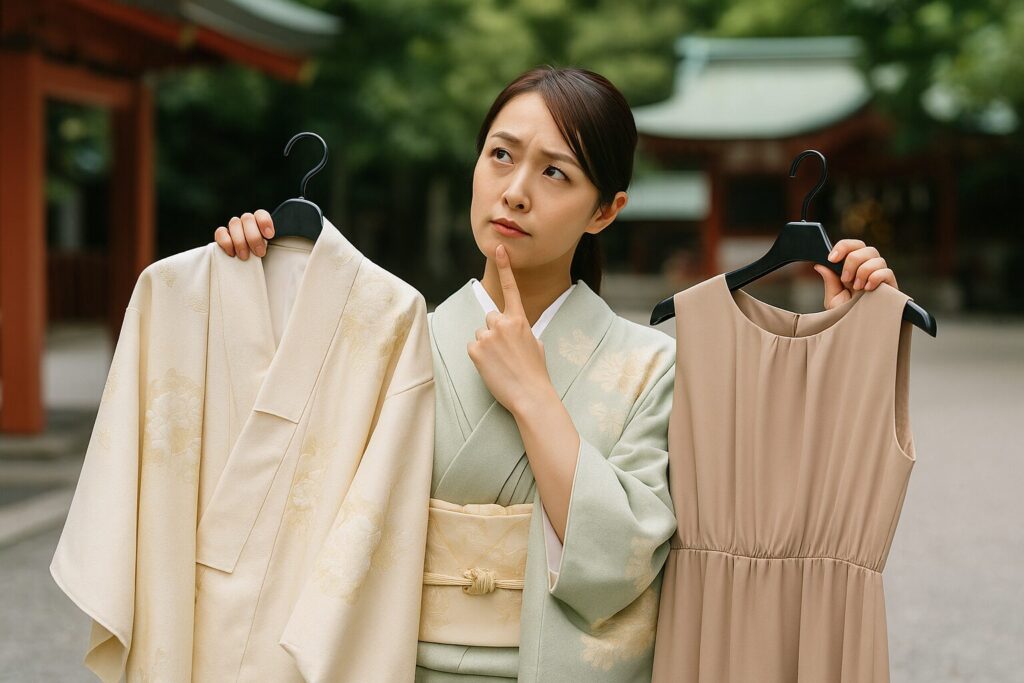 神前式の服装マナーと親族のNGコーデ