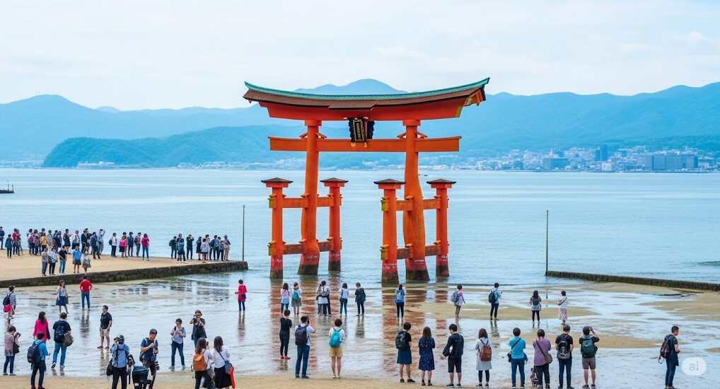 厳島神社の鳥居は浮いてる?絶景の楽しみ方