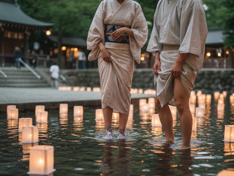 京都・下鴨神社の御手洗祭(足つけ神事)