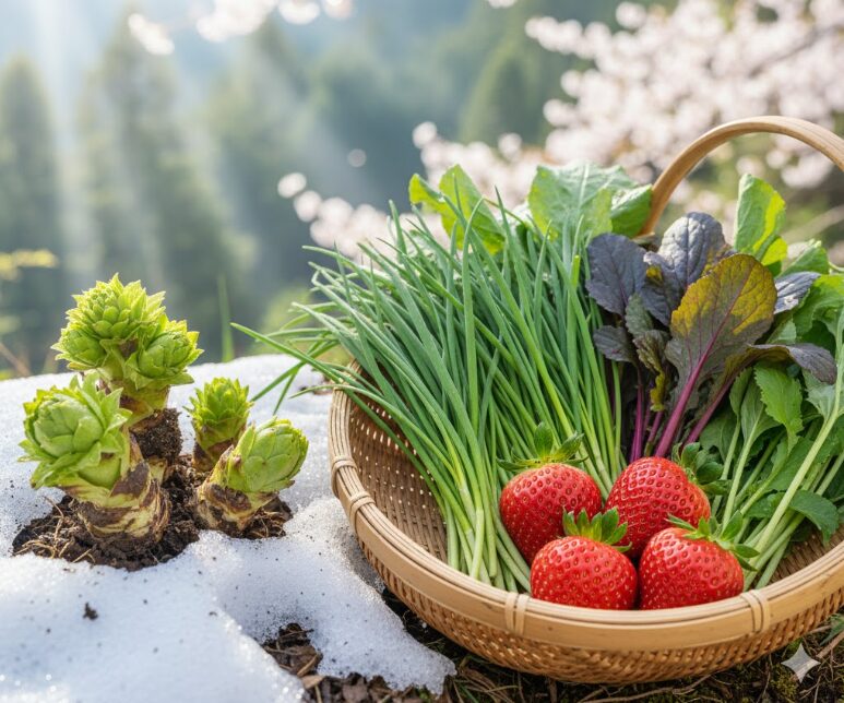 立春の食べ物「旬の山菜と野菜」