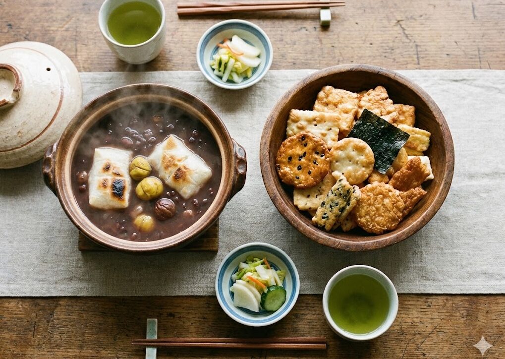 鏡開きに由来する食べ物の種類と地域差