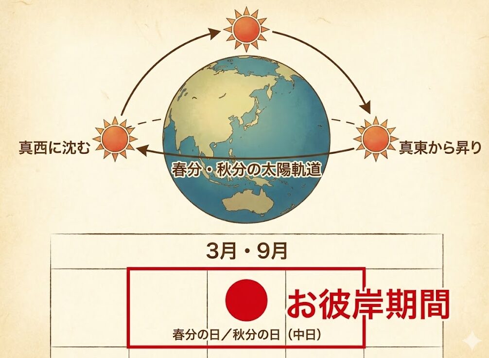お彼岸の意味を簡単に説明