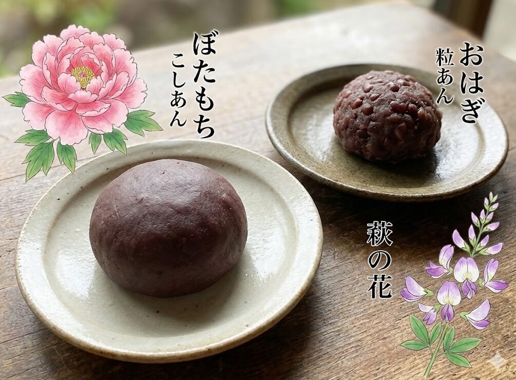 ぼたもちとおはぎの違いと食べ物