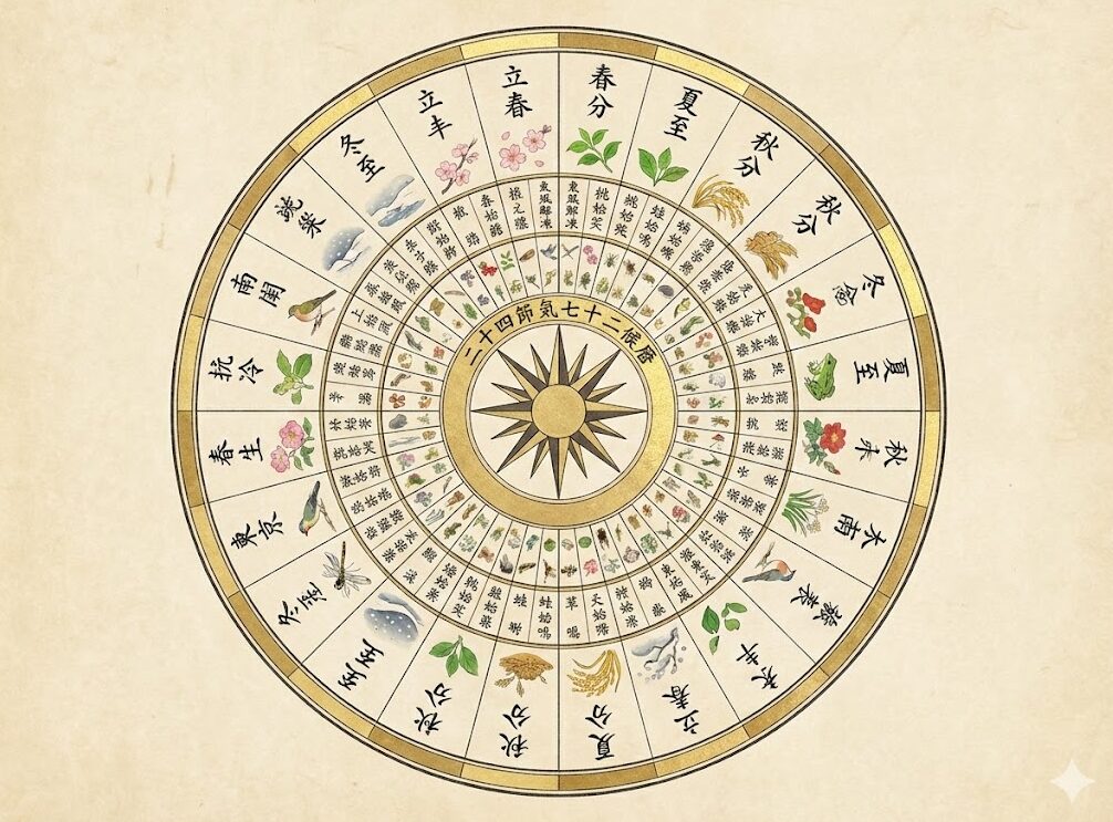 二十四節気と七十二候の違いや意味