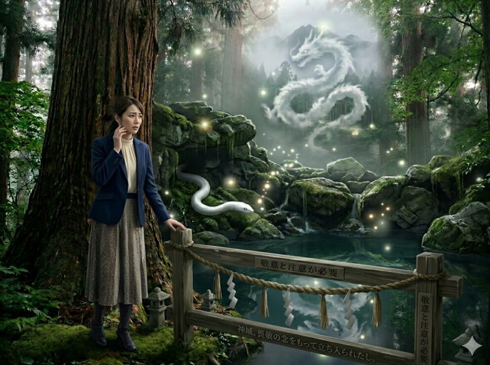 九頭龍社で蛇に遭遇するのは龍神様との縁