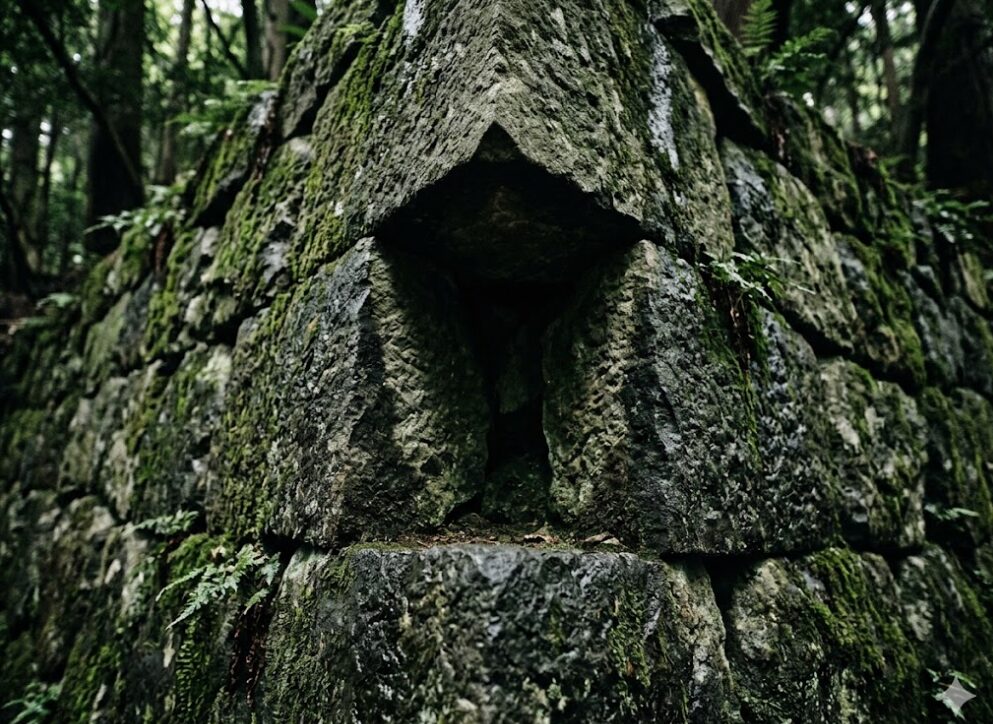 鬼門封じの石垣がもたらす建築上の違和感と呪術的な畏怖