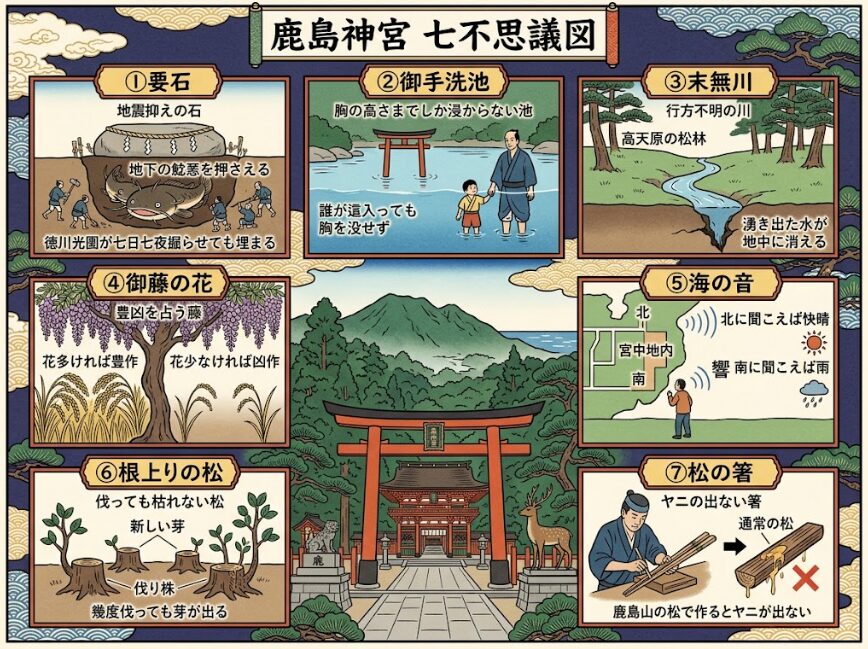 鹿島神宮の七不思議