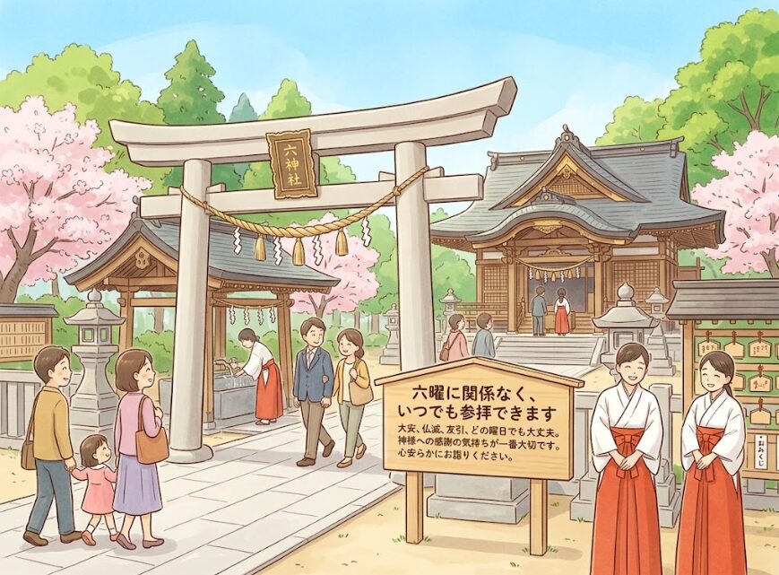 六曜に関係なく神社参拝できる