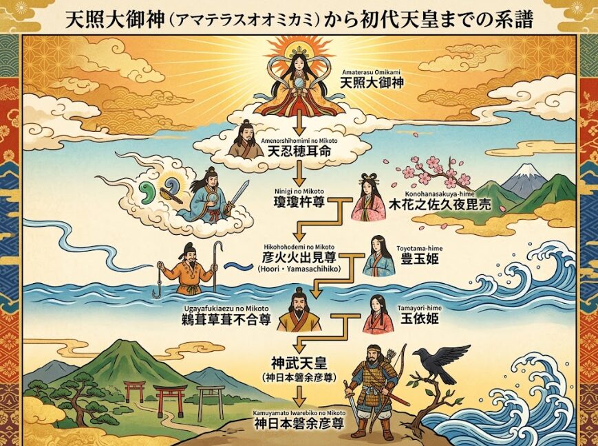 日本神話の家系図
